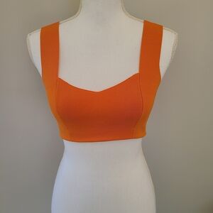 A.L.C. Bold Orange Crop Top